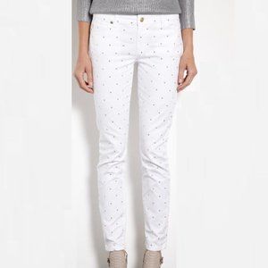 Michael Kors • White & Gold Studded Jeans